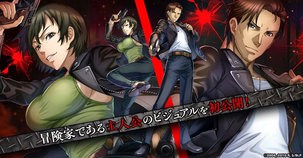 ブラクラHSで選べる男女のオリジナル冒険家を描く公式キャラクター紹介画像。操作画面ではありません。