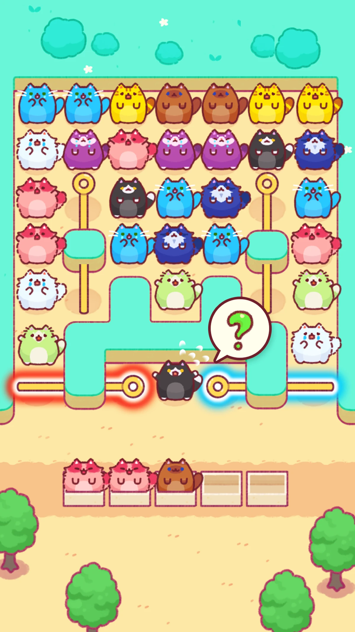 キャットブロックジャム: ヒーリングパズル：色のそろったねこブロックと盤面