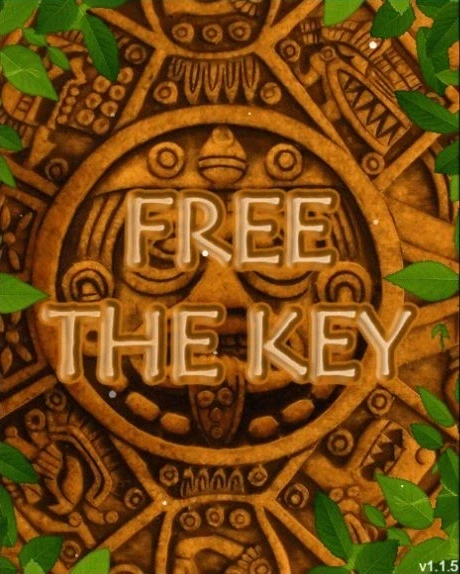 Free The Key:Free the Key の縦長タイトル画面。石の装飾と正式タイトルを表示。