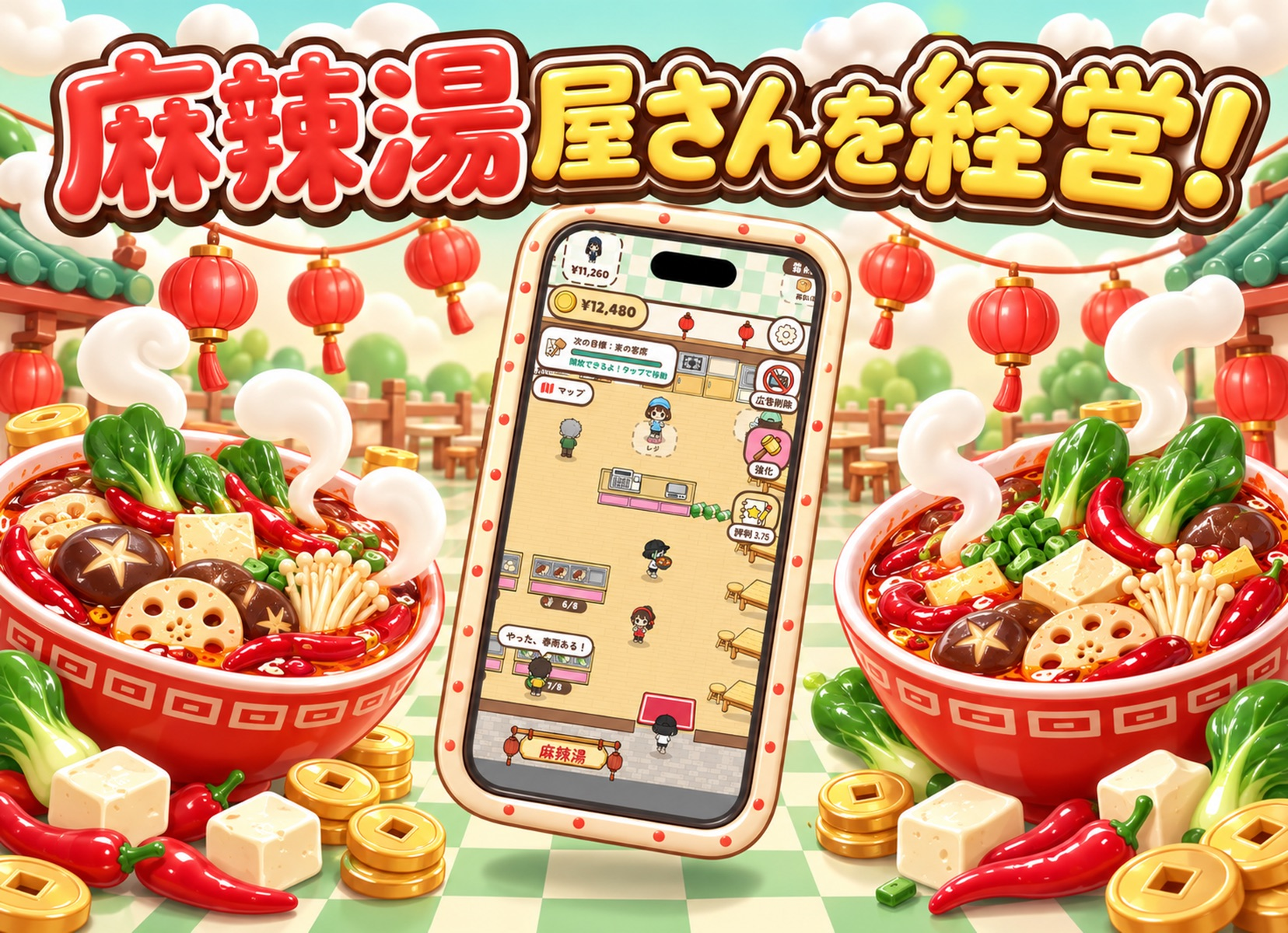 麻辣湯ものがたり（マーラータン）：同作品の公式紹介画面を原比率で並べた画像