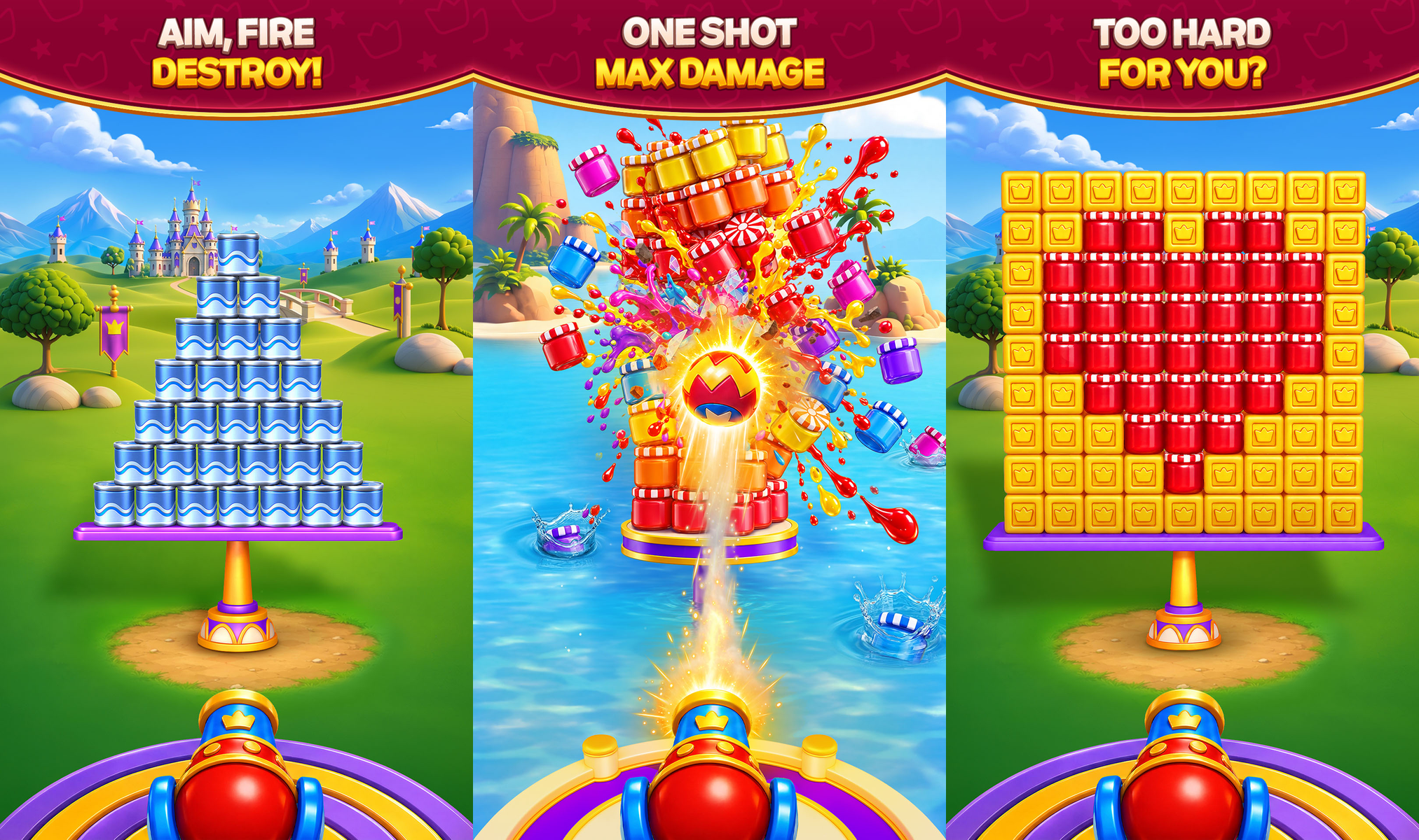 Royal Smash! - Physics Puzzleの公式紹介画面