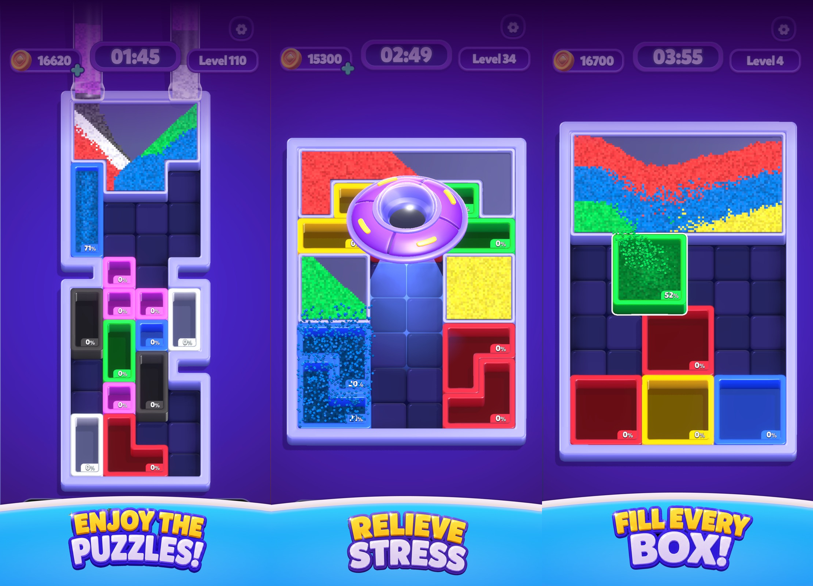 Sand Blocks: Drop Puzzleの公式紹介画面