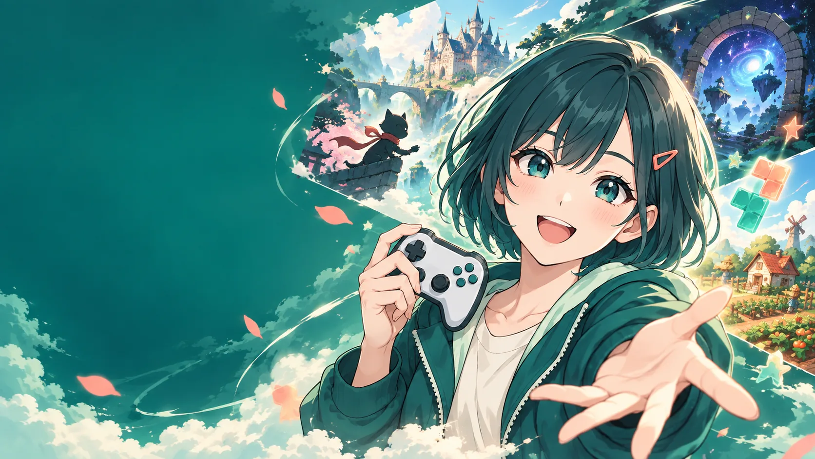 おすすめゲーム — ゲームたより「たより」のイラスト